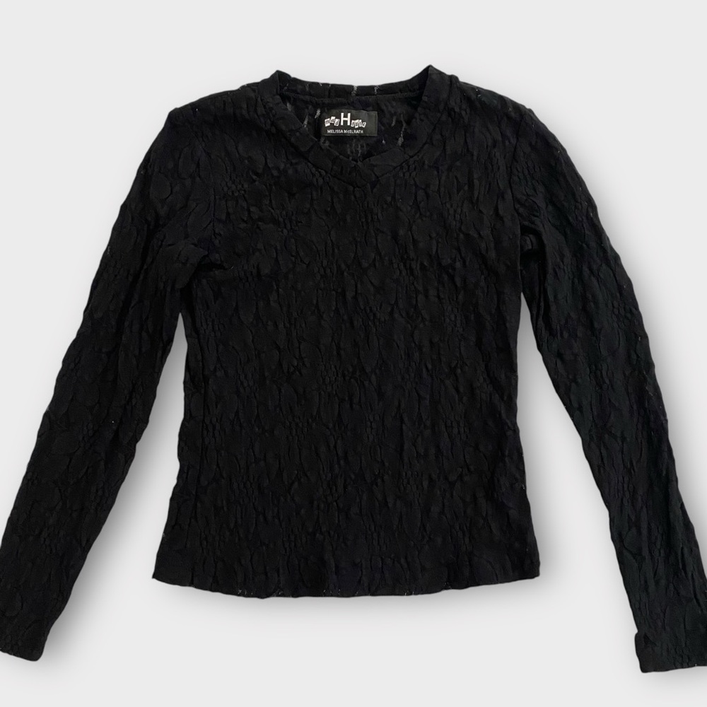 Vintage Mad House Melissa McElrath Women’s Top Size 0 Lacy Dark Romantic Goth